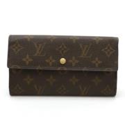 Pre-owned Fabric wallets Louis Vuitton Vintage , Brown , Dames