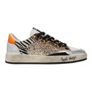 Multikleur Sneakers met Italiaanse Materialen Crime London , Multicolo...