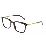 Moderne stijl bril Dg3349 in kleur 502 Dolce & Gabbana , Brown , Heren