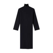 Zachte Gebreide Jurk met Rolnek A.p.c. , Black , Dames