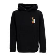 Zwarte Heren Hoodie met Grafische Print Ripndip , Black , Heren