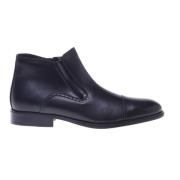 Ankle boots in black leather Baldinini , Black , Heren