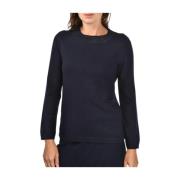 Kasjmier Lurex Trui Gran Sasso , Blue , Dames