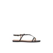 Dames subtiele sandalen op een platte zool Kazar , Black , Dames