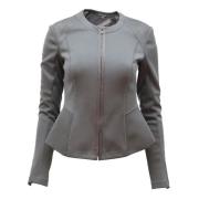 Polyester outerwear Theory , Gray , Dames