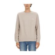 Sweatshirt met logoprint, Regular Fit, 100% katoen A.p.c. , Beige , He...