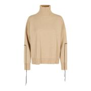 Stijlvolle Cropped Trui Roberto Collina , Brown , Dames