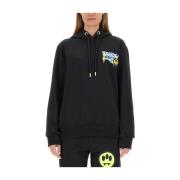 Logo Sweatshirt Regular Fit 100% Katoen Barrow , Black , Dames