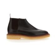 Leren Chelsea Boot Gemaakt in Verenigd Koninkrijk Thom Browne , Brown ...