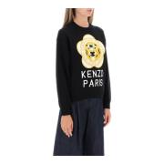 Tiger Academy Crew-Neck Sweater Kenzo , Black , Dames