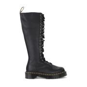 Zwarte leren Bex 1B60 laarzen Dr. Martens , Black , Dames