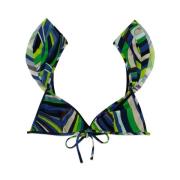 Gerimpelde Bikini Top Emilio Pucci , Multicolor , Dames