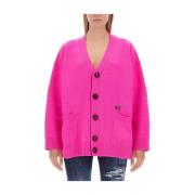 Wollen Oversized Vest Dsquared2 , Pink , Dames