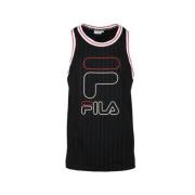 Sleeveless Tops Fila , Black , Heren