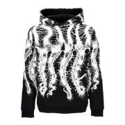 Zwarte hoodie met tentakelborduursel Octopus , Black , Heren