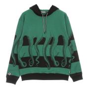 Lichtgewicht Hoodie met Octopus Logo Octopus , Green , Heren