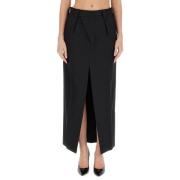 Wollen Rok Victoria Beckham , Black , Dames