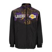 NBA All Over Print Track Jacket New Era , Black , Heren