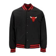 Chicago Bulls Bomberjack Zwart/Rood New Era , Black , Heren