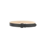 Riem met Logo van Zwart Leer Alexander McQueen , Black , Heren