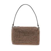 Mesh Clutch Tas met Leren Handvat Alexander Wang , Orange , Dames