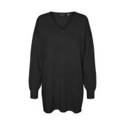 Goud V-Neck Pullover Zwart Vero Moda , Black , Dames