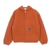 Capuchon Katoenen Canvas Jas Ginger Obey , Orange , Heren