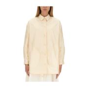 Oversize Basquiat Shirt in Polyamide Aspesi , Beige , Dames