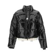 Vinyl Puffer Jas, S W IN Courrèges , Black , Dames