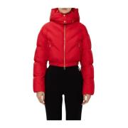 Rode Winterjas voor Vrouwen Elisabetta Franchi , Red , Dames