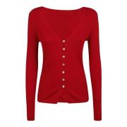 Rode Gebreide Dames Trui Aw24 P.a.r.o.s.h. , Red , Dames