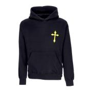 Zwarte hoodie met ribstijl Propaganda , Black , Heren