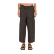 Linnen Wolmix Regular Fit Broek UMA Wang , Brown , Heren