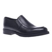 Loafers in black tumbled leather Baldinini , Black , Heren