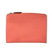 Pre-owned Leather pouches Hermès Vintage , Pink , Dames