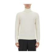 Wollen Turtleneck Trui Ballantyne , White , Heren