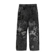 Zwarte Broek Aw24 Diesel , Black , Heren