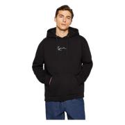 Kleine Handtekening Hoodie Karl Kani , Black , Heren