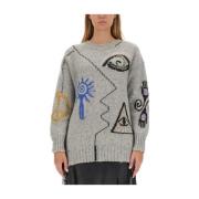 Katoenen Comfort Fit Kunstwerkshirt Stella McCartney , Gray , Dames