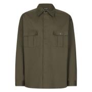 Groene Overshirt met Zakken Dolce & Gabbana , Green , Heren