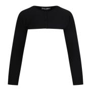 Stijlvolle Cropped Cardigan Dolce & Gabbana , Black , Dames