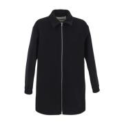 Vilten jas met rafelrand Jil Sander , Black , Heren