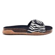 Zebra Sandalen Mustang , Black , Dames