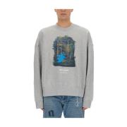 Bosjacht Sweatshirt Palm Angels , Gray , Heren