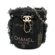 Pre-owned Denim chanel-bags Chanel Vintage , Gray , Dames