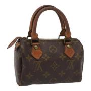 Pre-owned Canvas handbags Louis Vuitton Vintage , Brown , Dames