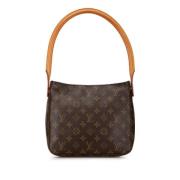 Pre-owned Canvas handbags Louis Vuitton Vintage , Brown , Dames