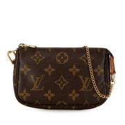 Pre-owned Canvas clutches Louis Vuitton Vintage , Brown , Dames