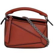 Pre-owned Leather handbags Loewe Pre-owned , Red , Dames