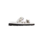 Leather flats Toga Pulla , White , Dames